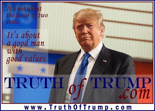 The Truth of Trump Pre-Election mailer banner